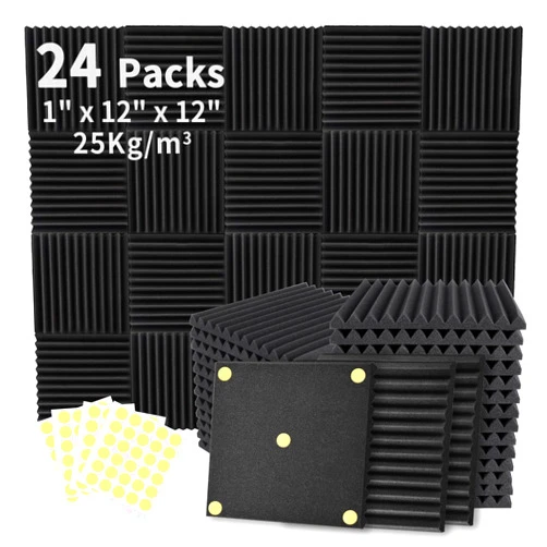 Focusound 24 Pack Acoustic Foam Panels 1