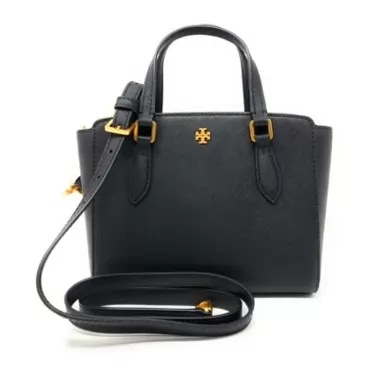 Tory Burch Emerson Mini Top Zip Tote Crossbody Bag - Black