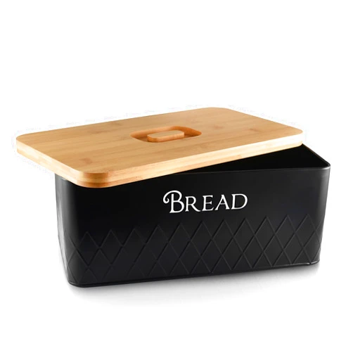 BB BAKING & BEYOND Baking & Beyond Bread Box with Bamboo Cutting Board Lid, 13