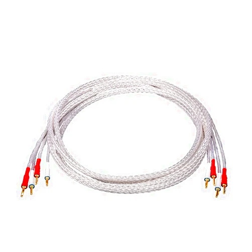 AVPLAY AV-0803 8mm² 16 Core HiFi hiend Speaker Cable Biwired Sliver Plated OFC 4N Cable Gold Plated On Red Cooper Plug 8TC 12TC 4.5m (4.5)