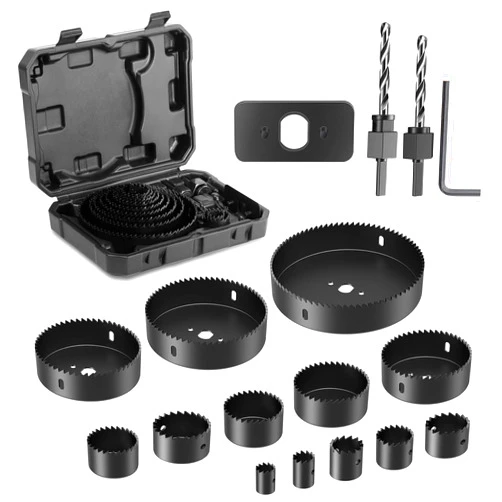 HYCHIKA BETTER TOOLS FOR BETTER LIFE HYCHIKA 19-Piece Hole Saw Kit with Case - 3/4