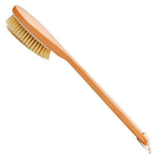 OWIIZI Bath Brushes with Soft and Natural Bristles Antiskid Wooden Long Handle Shower Body Scrubber for Wet or Dry Exfoliating,Back Scrub Deep Cleanse