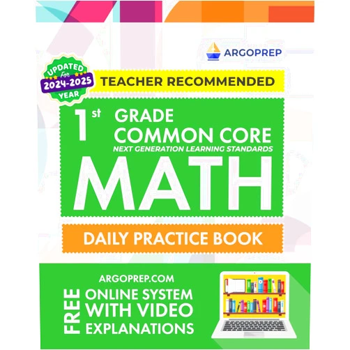 By Argo Brothers (Author) 1st Grade Common Core Math: Daily Practice Workbook | 1000+ Practice Questions and Video Explanations | Argo Brothers (Next Generation Learning Standards Aligned (NGSS))