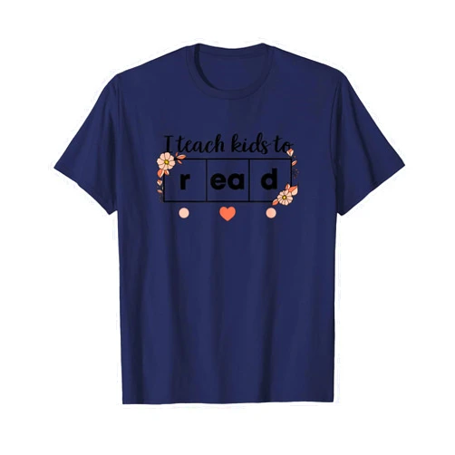NikkiDawn's Reading Teacher Apparel I Teach Kids to r ea d Read Fun Educational Teacher T-Shirt