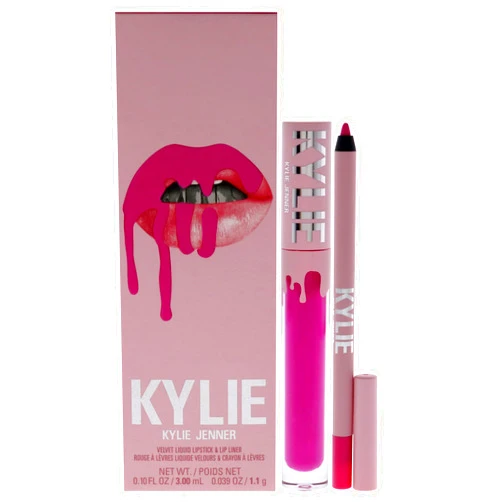 Kylie Cosmetics Velvet Lip Kit - 306 Say No More for Women - 2 Pc 0.10 oz Velvet Liquid Lipstick, 0.03 oz Lip Liner