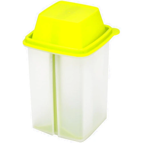Home-X Pickle Container with Strainer - BPA Free Jalapeno Container with Strainer for Mess-Free Storage of Condiment Food - Pickle Holder with Strainer with Easy to Open Lid Design (Green)