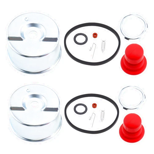 SG 2Sets Carburetor Float Bowl & Needle Seat Kit Primer Bulb O-Ring Repair Kit Compatible with Tecumseh 631867 631021B 631021A 631021 36045A Lawn Mower Carb