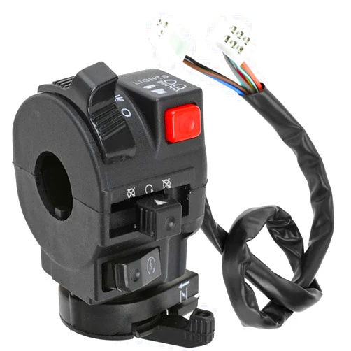 FVRITO 5 Function 9 Wire Left Starter Kill Light Choke Switch Assembly for 150cc 200cc 250cc 300cc TaoTao RoKeta Coolster ICEbear Yamoto Jetmoto Kazuma Vitacci Peace Baja Chinese ATV Quad 4 Wheeler