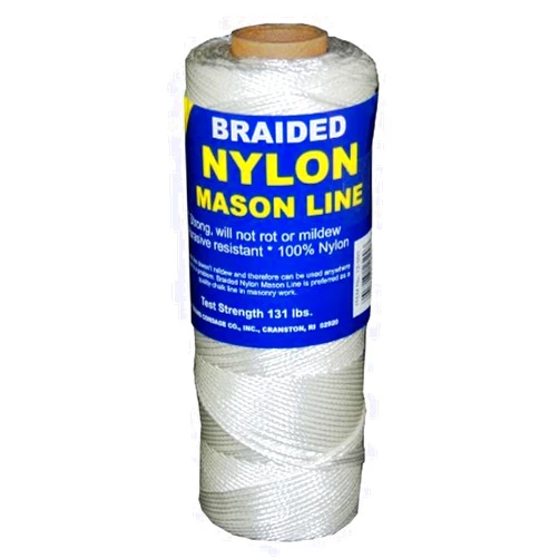T.W . Evans Cordage Co. T.W Evans Cordage 12-500 Number-1 Braided Nylon Mason Line, White, 500-Feet