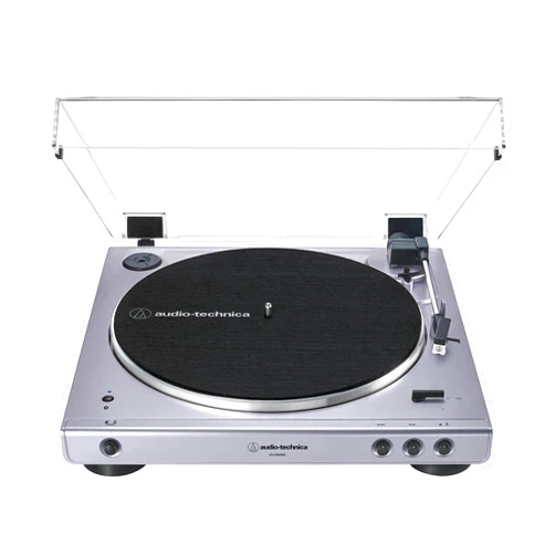 Audio-Technica AT-LP60XBT Fully Automatic Bluetooth Belt-Drive Stereo Turntable, Lilac, Hi-Fi, 2 Speed, Dust Cover, Anti-Resonance, Die-cast Aluminum Platter (Limited Edition)