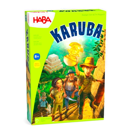 HABA Karuba - Jungle Adventure Tile Placement Family Puzzle Game - Exciting Family Games & Kids Board Games Ages 8-12 (Made in Germany)