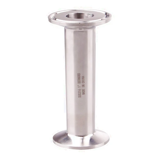 DERNORD Sanitary Tri Clamp Tube Stainless Steel 304 with 1.5 inch Tri Clamp 1 inch Tube OD (Tube Length: 4Inch /102 MM)