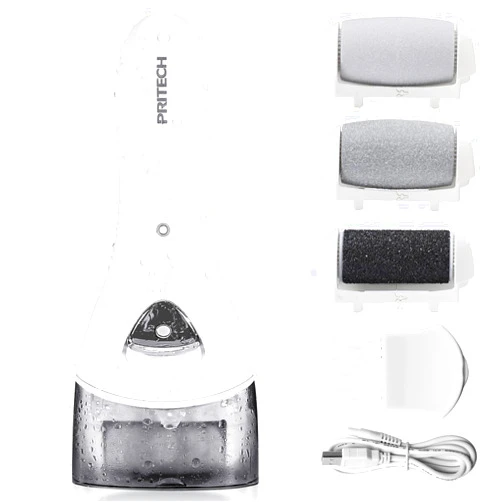 PRITECH Electric Feet Callus Removers Rechargeable,Portable Electronic Foot File Pedicure Tools, Electric Callus Remover Kit,Professional Pedi Feet Care Perfect for Dead,Hard Cracked Dry Skin Ideal Gift