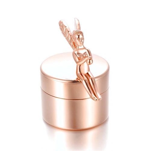 LiHiFG Stainless Steel Angel Cremation Urns for Loved Ones Ashes -Adult Memorial Container Keepsake Locket Jewelry
