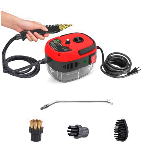 Decdeal 2500W Portable Handheld Steam Cleaner, High Temperature Pressurized Steam Cleaning Machine with Brush Heads for Kitchen Furniture Bathroom Car, US Plug 110V