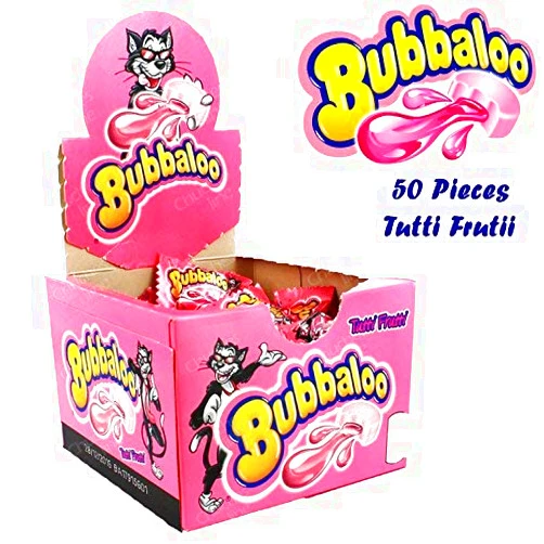 BUBBALOO CHEWING GUM TUTTI FRUTI ( 50 in a Pack ) by Bubbaloo-SET OF 3