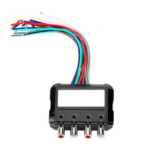 Gorgeri for high and Low car Audio converters Gorgeri Car Stereo Subwoofer 4 Channel High to Low Audio Converter with Power Amplifier Control Wire