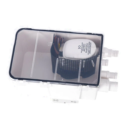 DasMarine12V 750GPH Multi Port Marine Boat Shower Sump Pump Drain Kit System