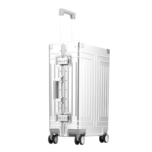 MUdson Trunk Travel Suitcase On Universal Wheels Aluminum-Magnesium Alloy Cabin Rolling Luggage Trolley Durable (Color : Silver Gray, Size : 20 inches)
