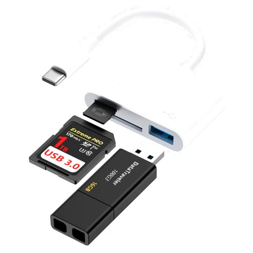 VIFIGEN iPhone 17 Pro SD Card Reader USB C for iPhone 17 Air Pro Max 16e 16 Pro Max Plus/MacBook/Samsung,Micro SD Card Reader TypeC Camera Memory Card Reader Card Adapter for SD,Micro SD,SDHC,SDXC,TF,MMC,UHSI