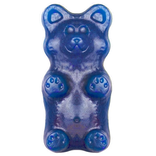 GGB Candies Giant 2LB Gummy Bear (Blue Raspberry)