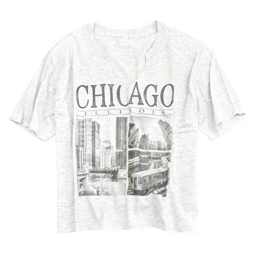 Hollister California Women's Oversized & Crop Fit Graphic Tee How-3