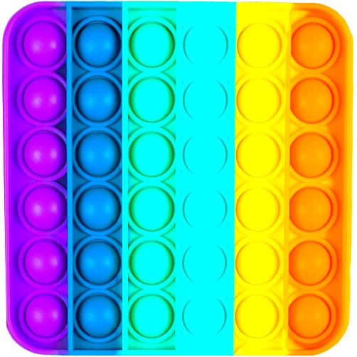 TOTTI All-New Totti Pop Fidget Toy Satisfying Big Pop Push Pop Bubble Rainbow Fidget Sensory Toy Stress and Anxiety Relief Novelty Gift for Both Children & Adults Education & Craft Supplies