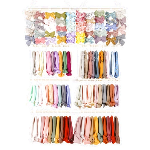 POVETIRE Headband Holder Hair Bows Organizer for Girls,Baby Headbands Hair Accessories Organizer Storage Wall Hanging Decor for Nursery Girls Room