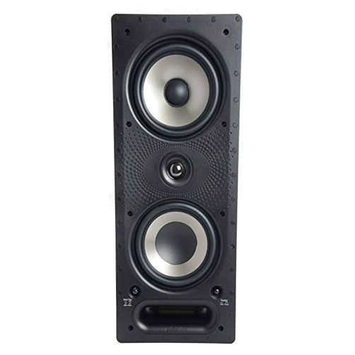 Polk Audio 265-RT 3-Way in-Wall Speaker - The Vanishing Series | Easily Fits in Ceiling/Wall | High-Performance Audio - Use in Front, Rear or as Surrounds | with Power Port & Paintable Grille - Black