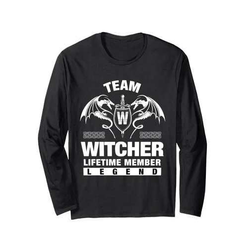 WITCHER FAMILY Idea Gifts Team WITCHER - Lifetime Member Gifts Long Sleeve T-Shirt