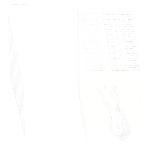 Vin Beauty 25 Pcs Air Freshener Sublimation Blanks Car Scented Hanging Sheets Felt Sublimation Air Freshener Sheets with 25 Pcs Bags and 1 Roll Rope White Fragrant Sheets for Car Interior Decor