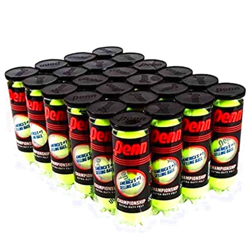 Penn Championship High Altitude Head Tennis Balls – 24 Pack 72 Balls Yellow - USTA & ITF Approved - Official Ball of The United States Tennis Association Leagues - Natural Rubber for consistent Play