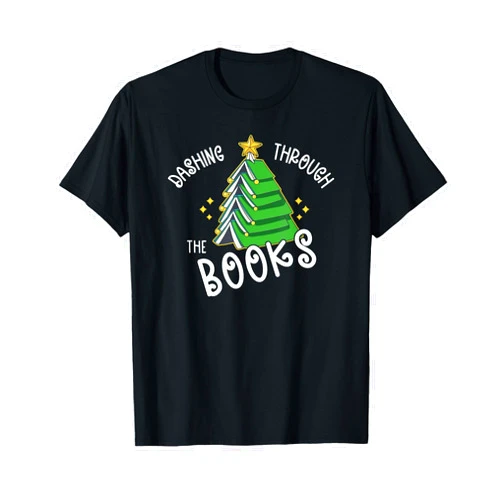 Christmas Apparel & Gifts HHWCo. Book Lover Christmas Tree / Holiday Reading / Love To Read T-Shirt