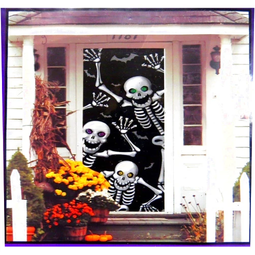 Grenbrier Skeleton Door Cover - Halloween Wall Decoration