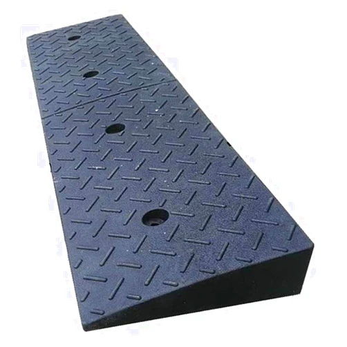 XXSLY Ramp Truck Ramps, Factory Loading and Unloading Goods Vehicle Ramps Firm Durable Service Ramps Black Rubber Triangle Pad 10CM
