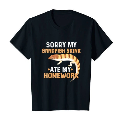 Pet Sandfish Skink Lizards & other Reptiles Gifts Kids Funny Pet Sandfish Skink Common Lizard Reptile Herpetologist T-Shirt