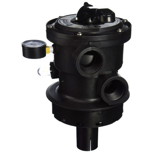 Hayward SP0714T VariFlo Top-Mount Multiport Valve, Black