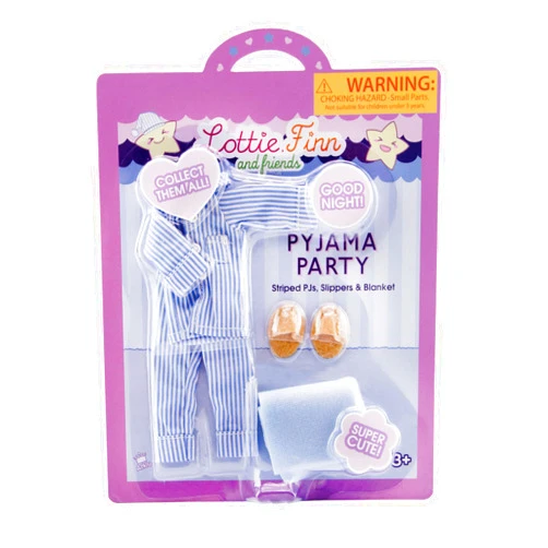 Lottie Pyjama Party | Slumber Party Doll Pajamas | Bedtime Doll Clothes | Bedtime Doll Accessories