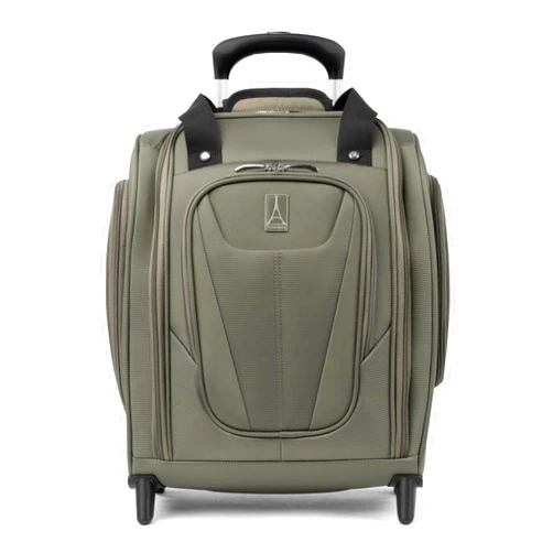 Travelpro Luggage Maxlite 5 Softside Lightweight Rolling Underseat Compact Carry on Upright 2 Wheel Bag, Men and Women, Slate Green, 15-Inch