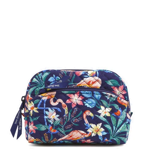 Vera Bradley Women's Cotton Medium Cosmetic Makeup Organizer Bag
