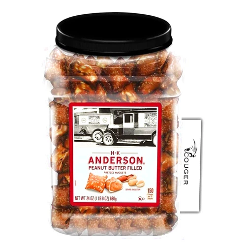 Couger Anderson Bakery Peanut Butter Filled Nugget Pretzels 24 oz. With Couger Card