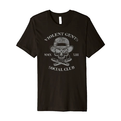 Visit The GENTS VIOLENT SOCIAL CLUB Apparel GENTS VIOLENT SOCIAL CLUB Distinguished Bold Vigilant Premium T-Shirt