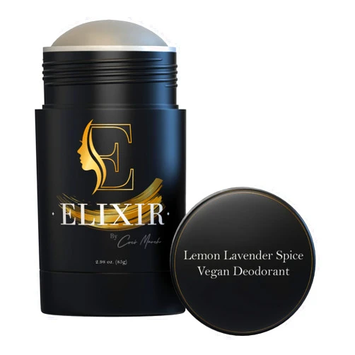 Elixir by Cocó March Elixir by Coco March Aluminum Free Vegan Deodorant-Lemon Lavender-Gentle Natural Ingredients w/Effective Odor Protection, Essential Oil Scent, Made w/Organic Coconut Oil and Shea Butter- 2.98 oz
