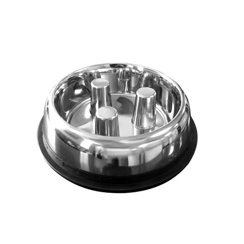 QT Dog Stainless Steel Brake-Fast Bowl, Large