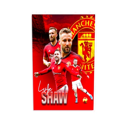 Generic Luke Shaw Football Star Poster Wall Art Gifts Bedroom Prints Home Decor Hanging Picture Canvas Paintings 12x18inch(30x45cm)
