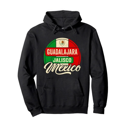 Back To Mexico Holiday Heart Land Souvenir Guadalajara Mexico Pullover Hoodie