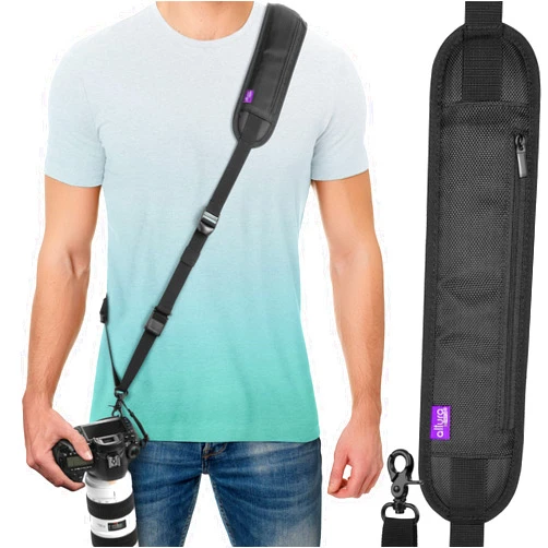 Altura Photo Camera Neck Strap w. Quick Release & Safety Tether For Photographers - Adjustable DSLR Camera Strap for Sony, Nikon & Canon - Safe & Secure Camera Strap