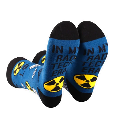 PXTIDY 2 Pairs Rad Tech Socks Radiology Tech Week Gifts Radiologic technician Gift Radiology Technologist Socks