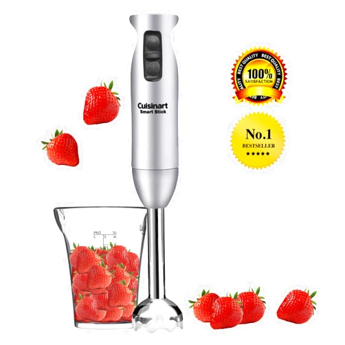 Cuisinart CSB-75BC Smart Stick 200 Watt 2 Speed Hand Blender, Brushed Chrome