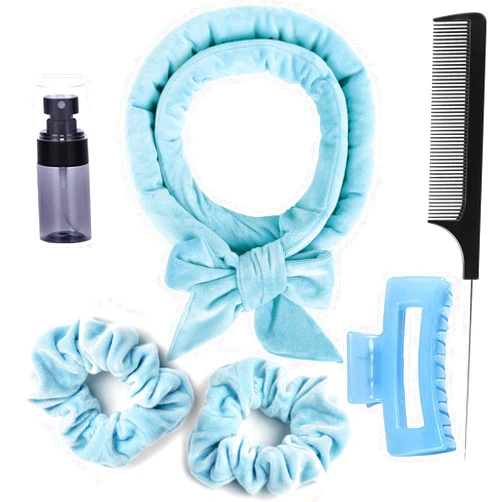 Miyamarch Heat Less Curling Rod Headband Hair Curlers to Sleep in Heat Less Curls Overnight Curls Heatless Curling Set No Heat Hair Curlers for Blowout Long Hair
